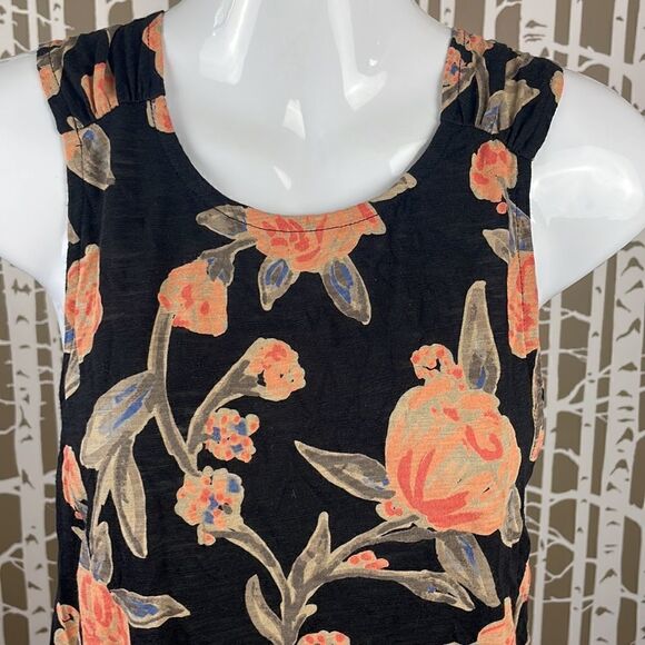 Floral Print Cross-Back Tank Top sz S - Picture 3 of 13